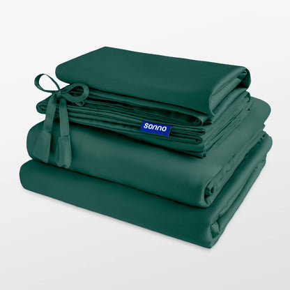 Sonno forest green Bed Sheet