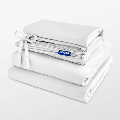 Sonno pearl white Bed Sheet